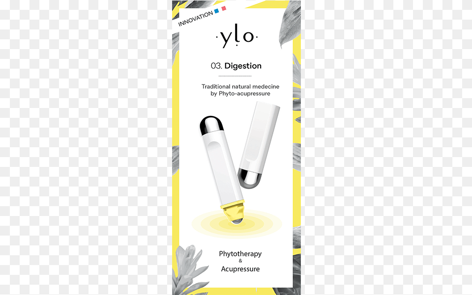 Ylo Sante Digestion Pen 3 Phyto Acupressure Graphic Design, Advertisement, Poster, Smoke Pipe Png Image