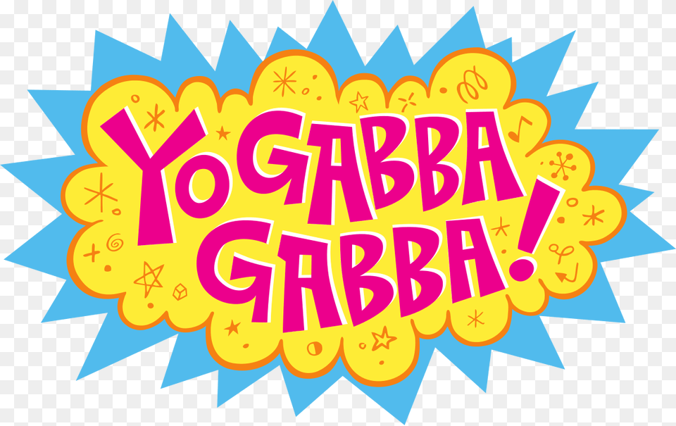 Yo Gabba Gabba Logo, Text, Art, Dynamite, Weapon Png Image