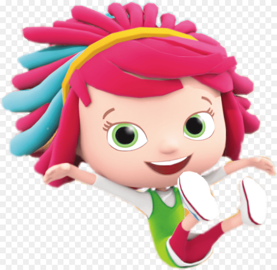 Yo Girl Jumping Cartoon Girl Jumping, Doll, Toy, Face, Head Free Png Download
