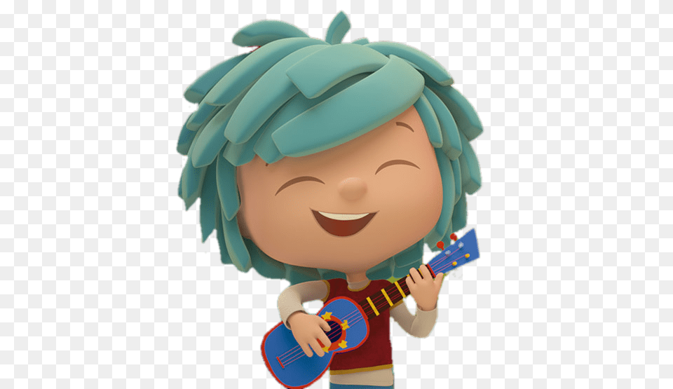 Yo Playing The Guitar, Musical Instrument, Toy, Cartoon, Baby Free Png Download