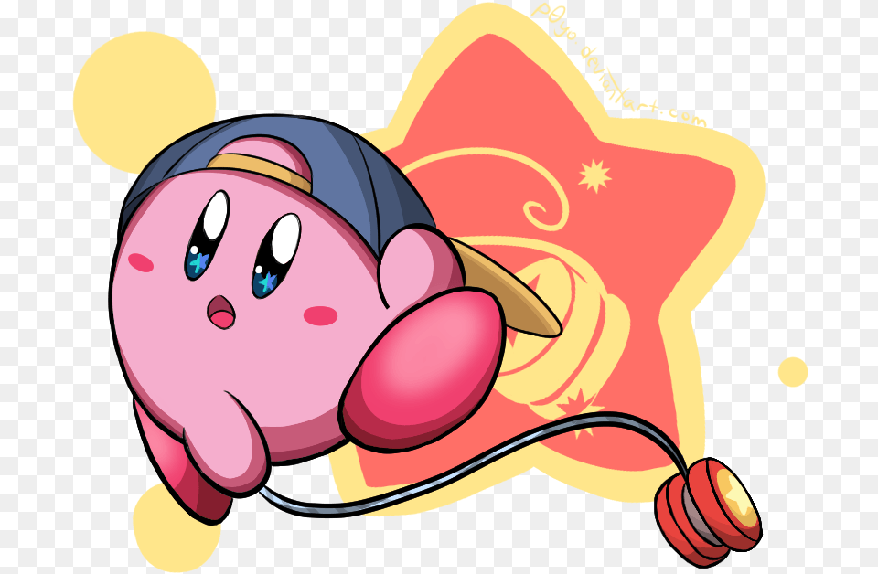 Yo Yo Kirby By P0yo Kirby Yo Yo Art, Face, Head, Person, Dynamite Free Png Download