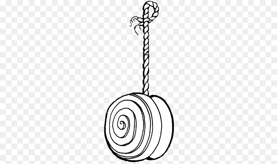 Yo Yo Toy Black And White Drawing, Spiral, Coil Free Png Download