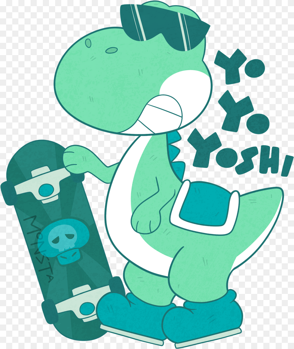 Yo Yo Yoshi Clipart Download, Cartoon, Animal, Fish, Sea Life Free Png