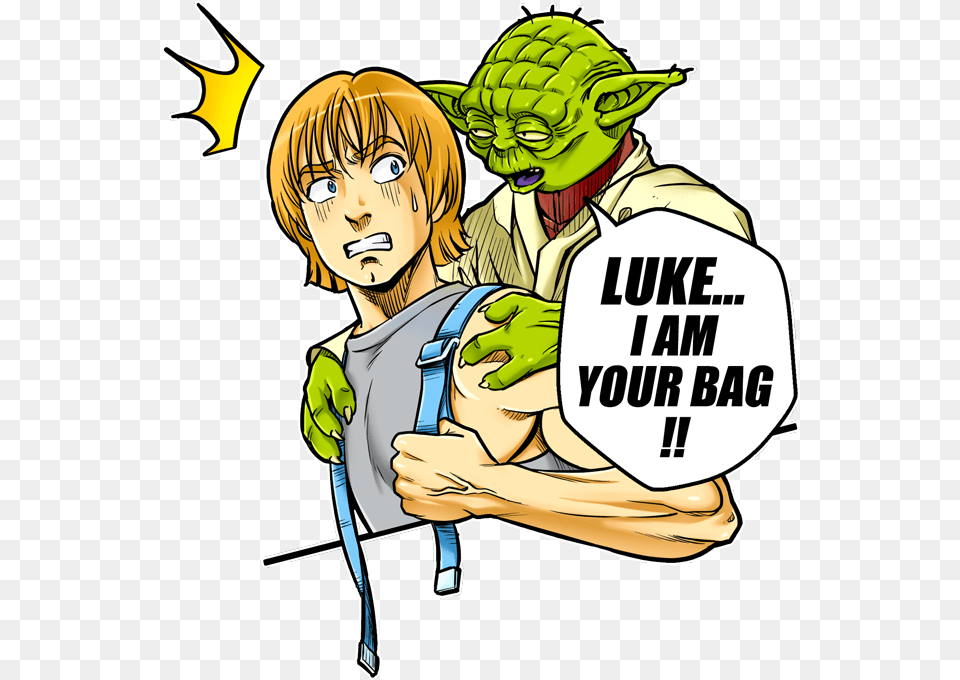 Yoda And Luke Skywalker Preview Cartoon, Publication, Book, Comics, Person Png Image