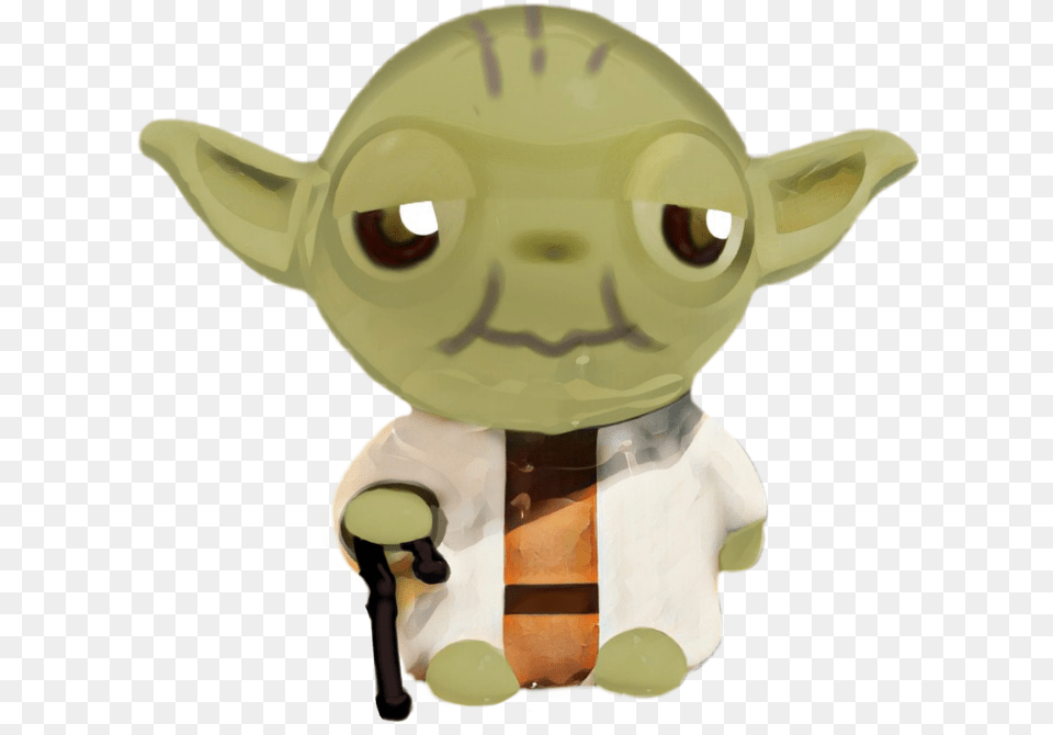 Yoda Cute Starwars Maytheforcebewithyou Figurine, Alien Free Png Download