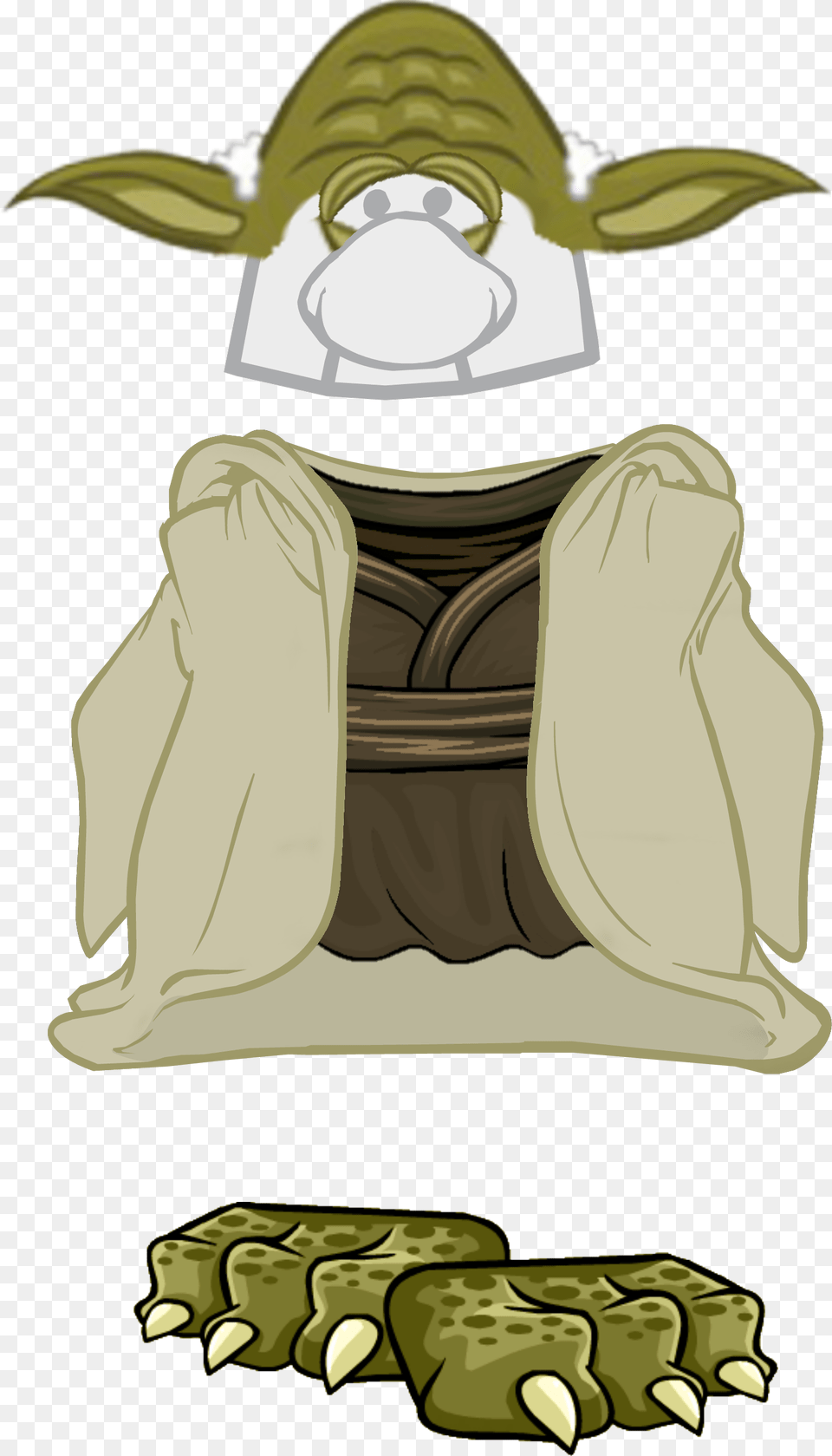 Yoda Icon All Club Penguin Yoda, Electronics, Hardware, Baby, Person Png Image