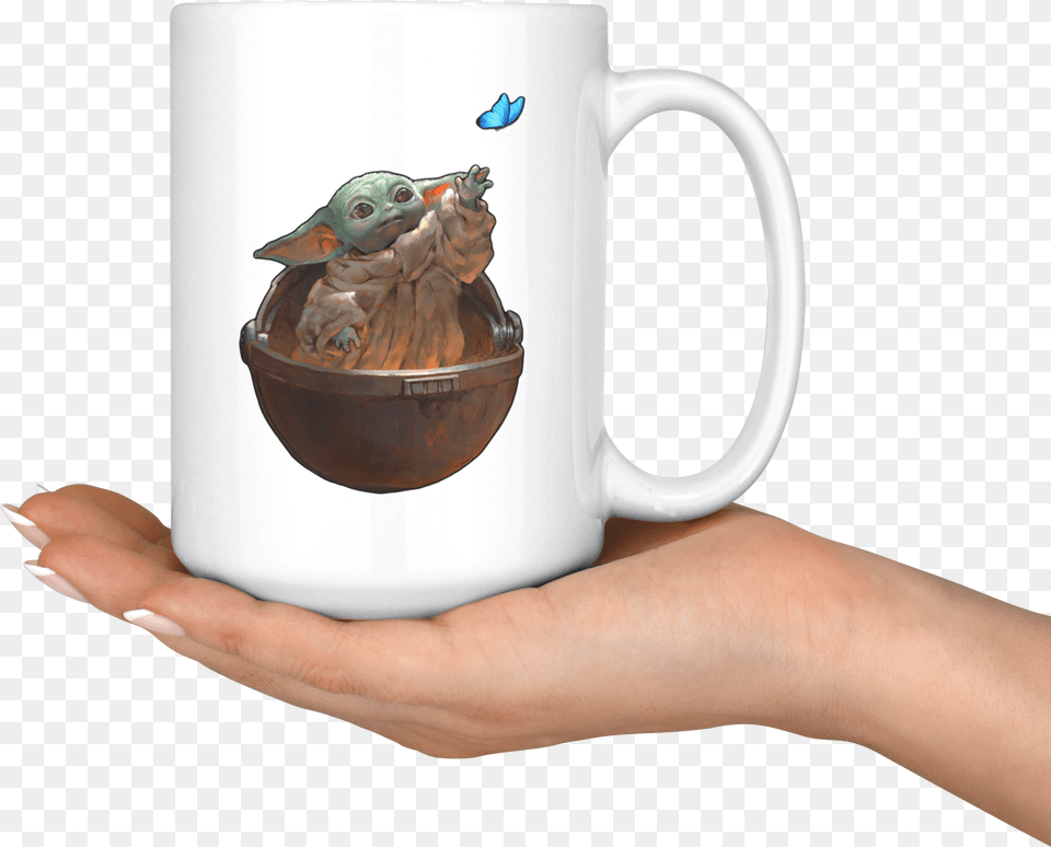 Yoda Lightsaber, Cup, Body Part, Finger, Hand Png Image