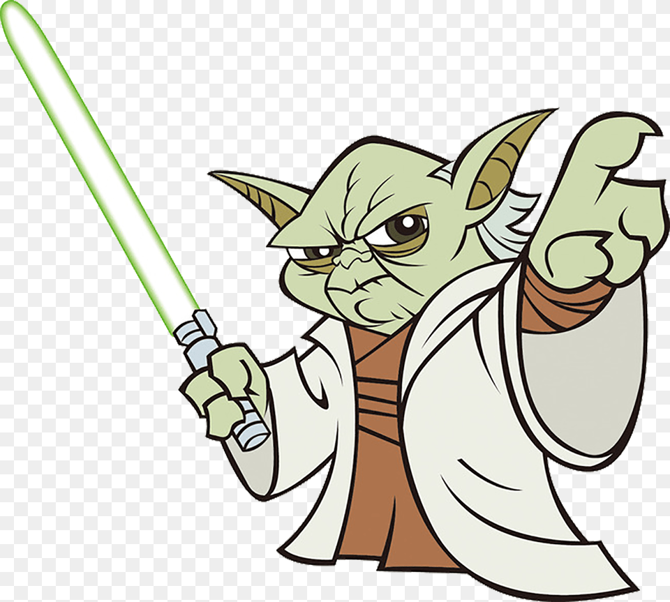 Yoda Logo Logodix Star Wars Cartoon Yoda, Sword, Weapon, Book, Comics Png