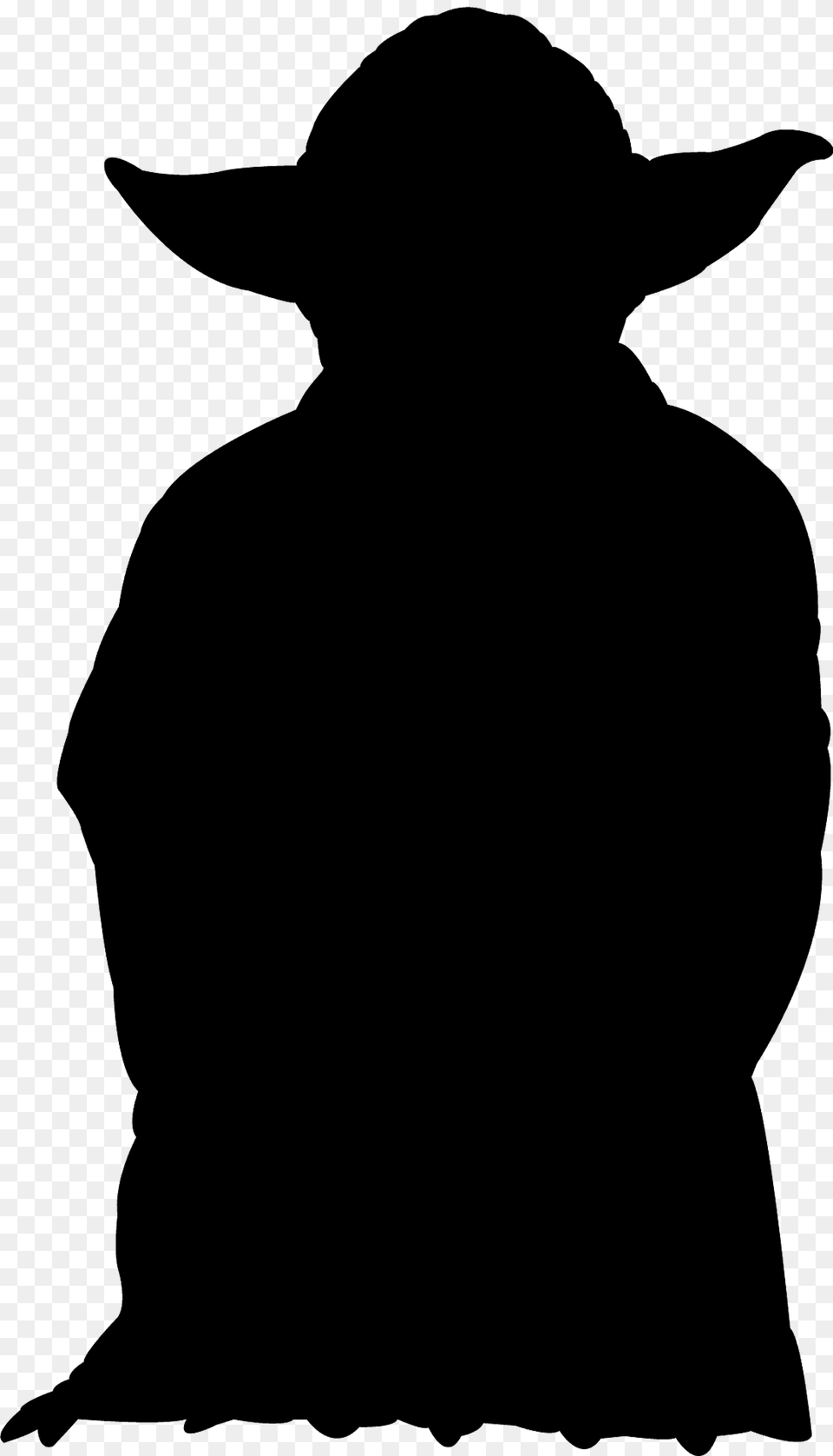 Yoda Silhouette, Clothing, Hat, Adult, Male Png Image