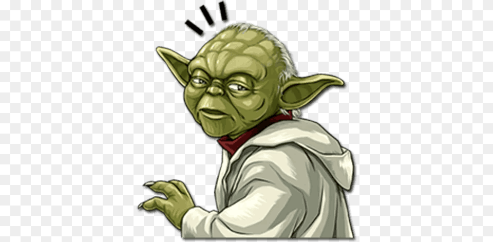 Yoda Star Wars Sticker Telegram The Sticker Star Wars, Adult, Male, Man, Person Free Transparent Png