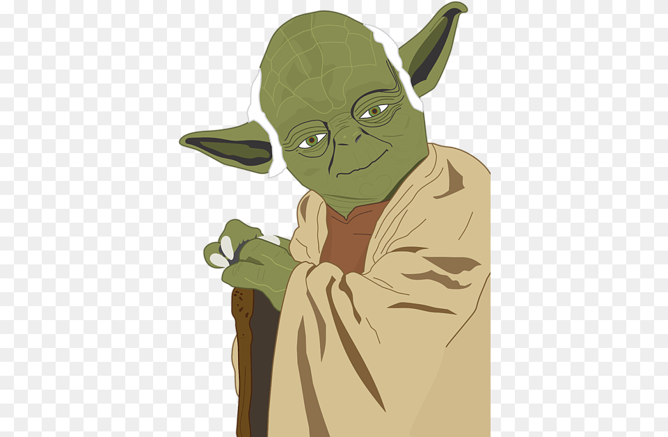 Yoda Star Wars Tshirt Illustration, Adult, Male, Man, Person Png Image