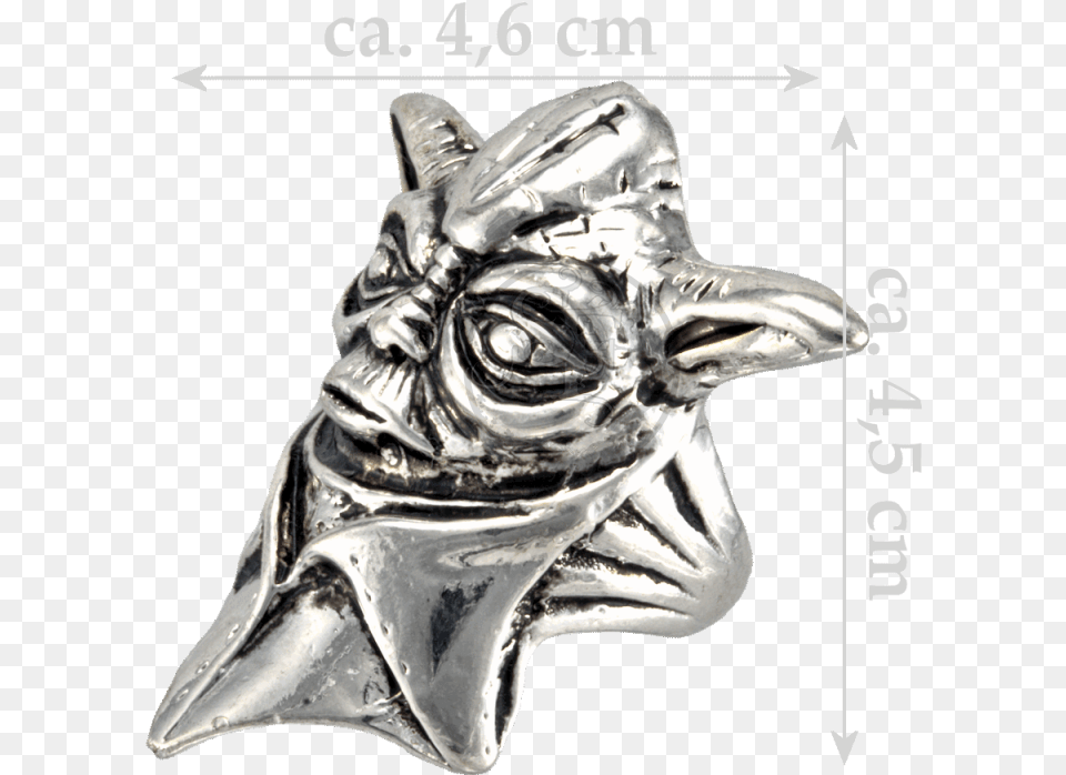 Yoda The Jedi Knight Fingerring From Star Wars Silver, Accessories, Art, Animal, Dinosaur Free Png Download