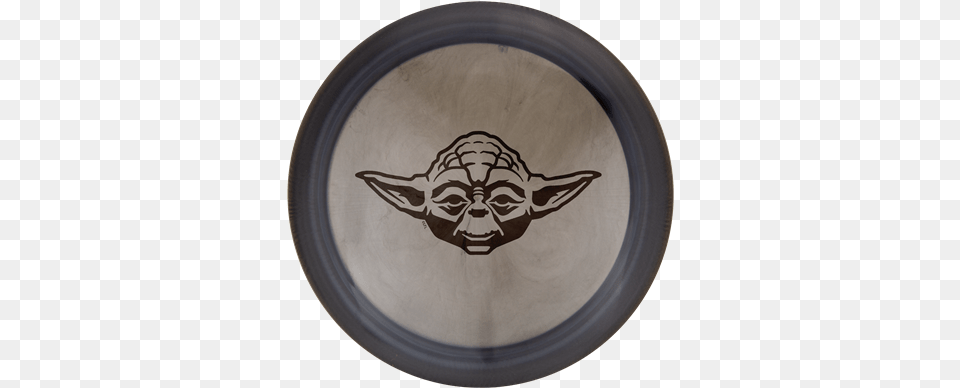 Yoda Z Force Hot Stamp Golf Disc Star Wars Royal Mail Postmark, Photography, Pottery, Food, Meal Png Image
