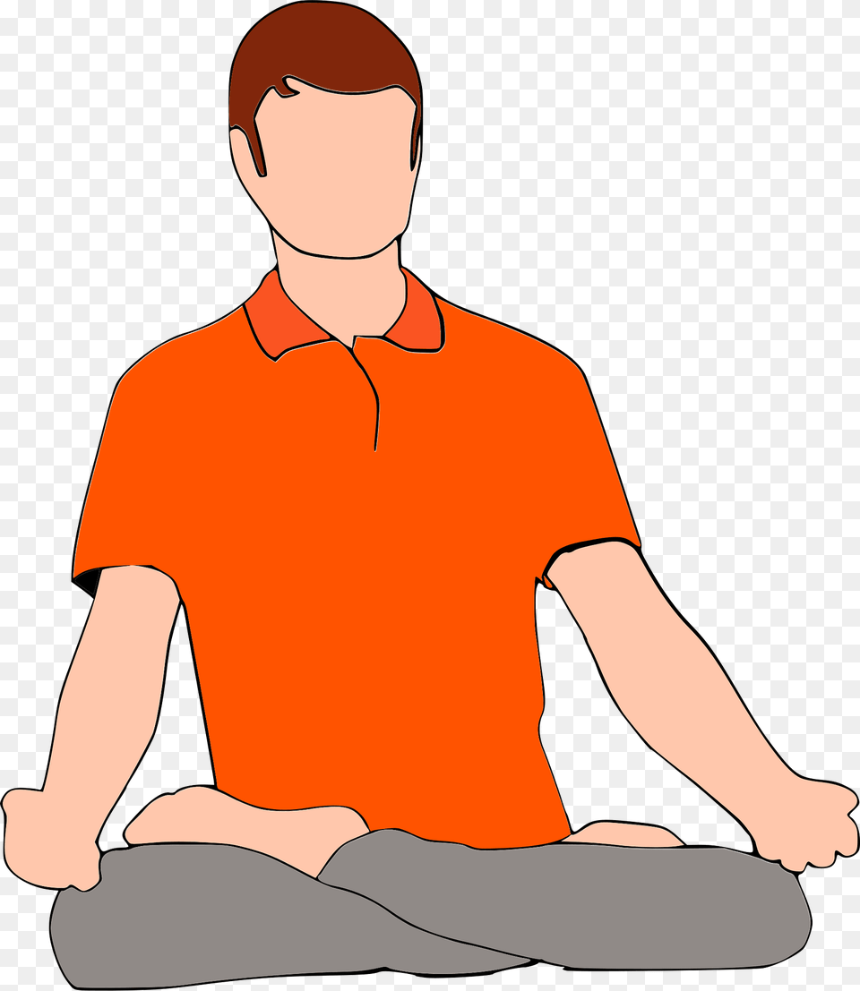 Yoga And Meditation Clipart, Adult, Person, Man, Male Free Transparent Png