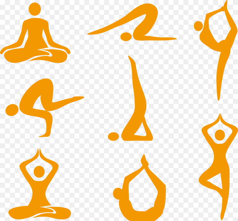 Yoga Asana Royalty Illustration Vector Yoga Logo, Fire, Flame, Adult, Female Free Png Download