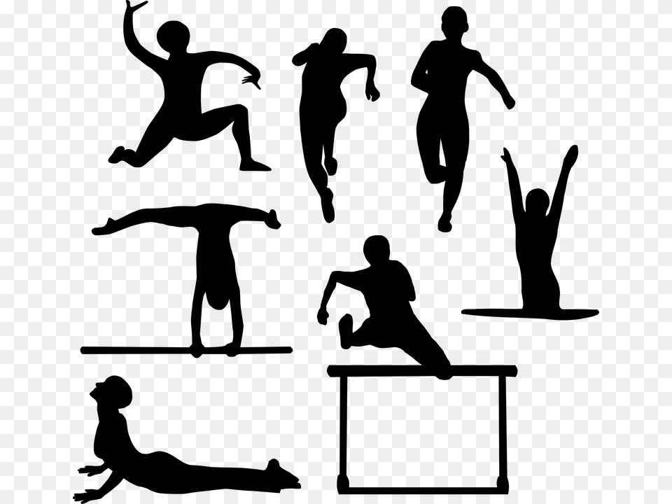 Yoga Athletics Athletic Sports Clip Art For Sports, Gray Png