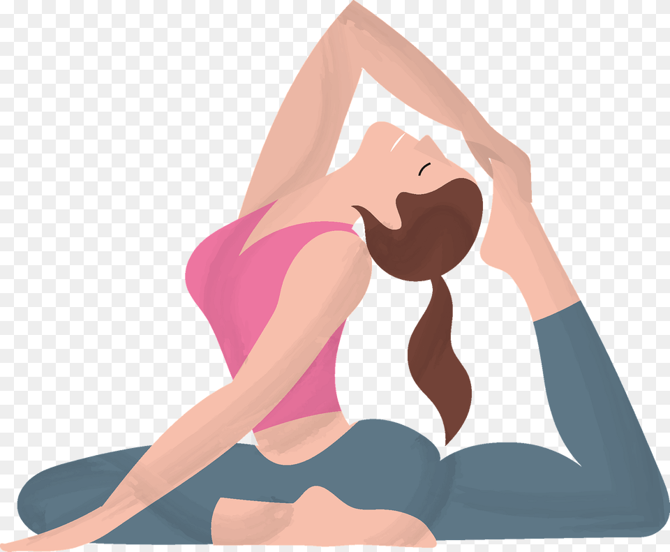 Yoga Clipart, Person, Stretch, Woman, Adult Png Image
