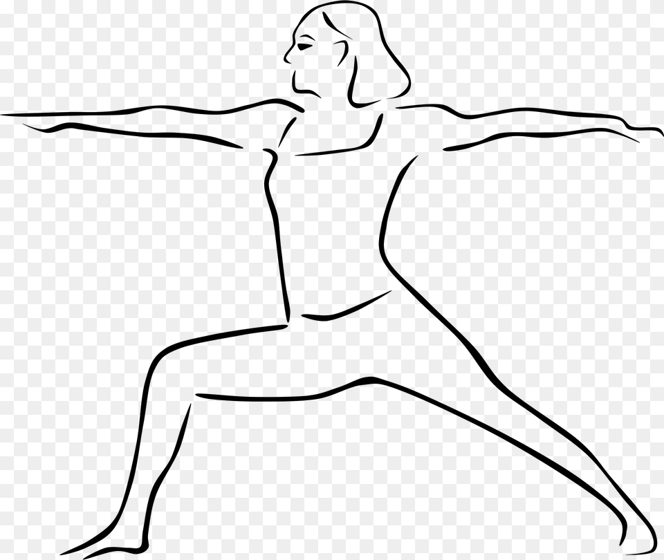 Yoga Clipart, Fitness, Person, Sport, Warrior Yoga Pose Free Png