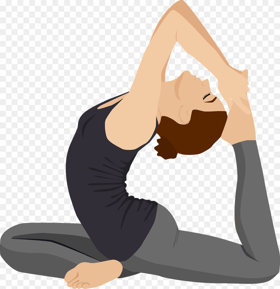 Yoga Clipart, Stretch, Person, Adult, Female Png