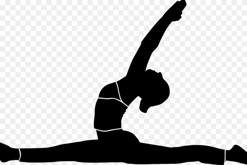 Yoga Clipart, Gray Free Png Download