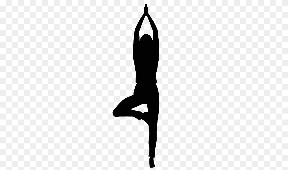 Yoga Clipart Tree Pose, Silhouette, Adult, Female, Person Free Png Download