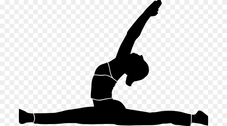 Yoga Clipart Yoga Pose Vector, Gray Png