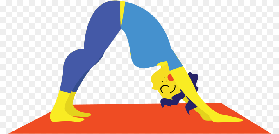 Yoga Figures 07 Press Up, Working Out, Sport, Fitness, Person Png