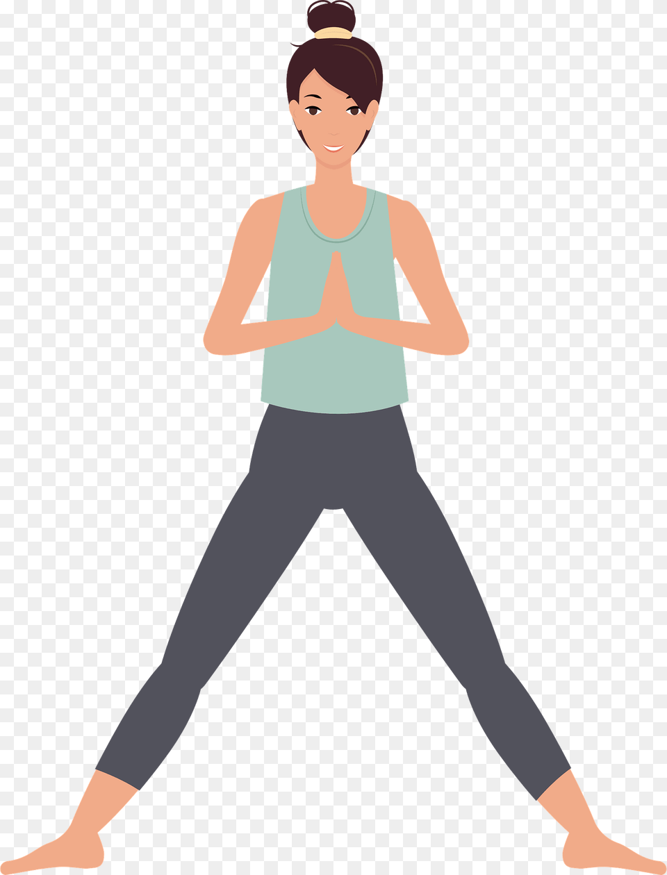Yoga Girl Clipart, Person, Walking, Face, Head Png