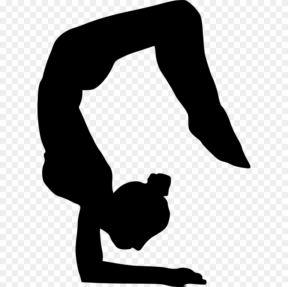 Yoga Icon Transparent Background, Gray Png Image