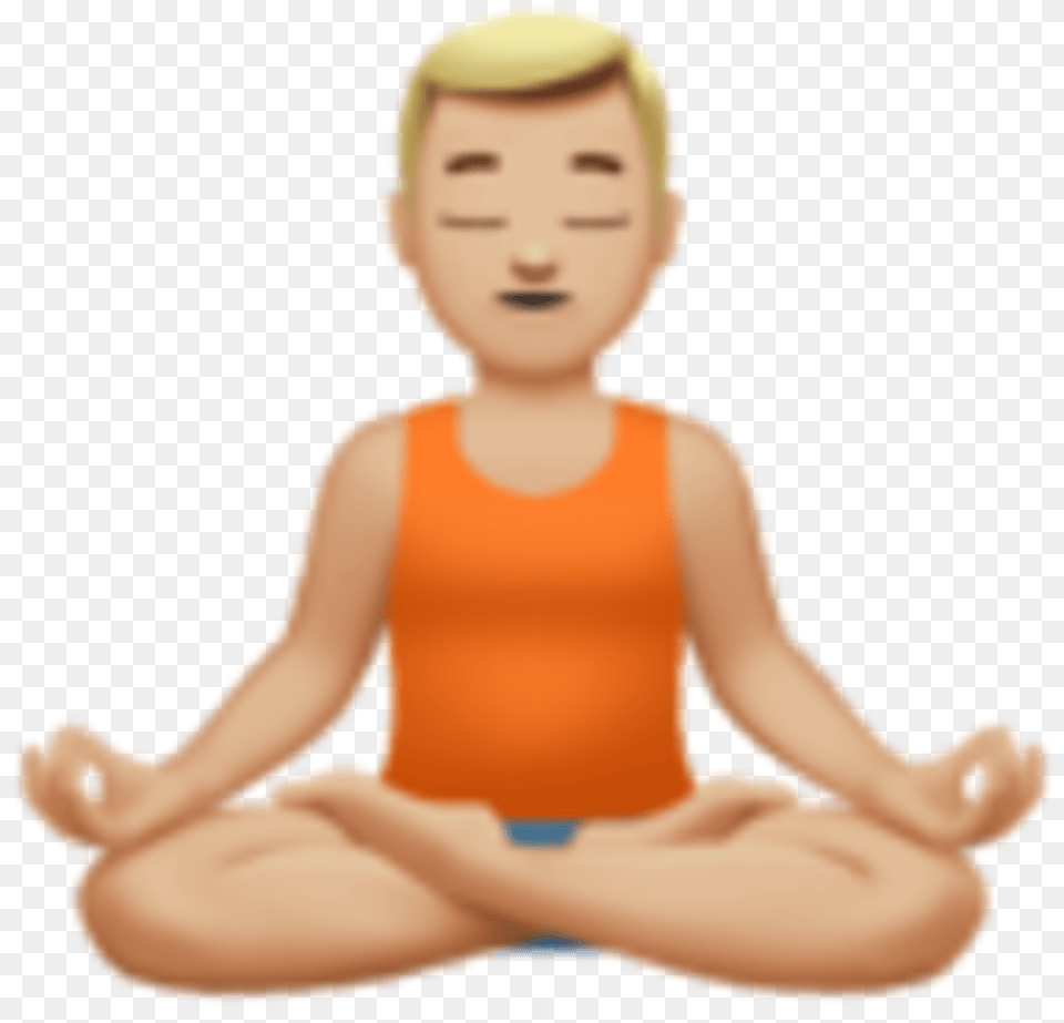 Yoga Man Emoji, Baby, Person, Face, Head Free Png