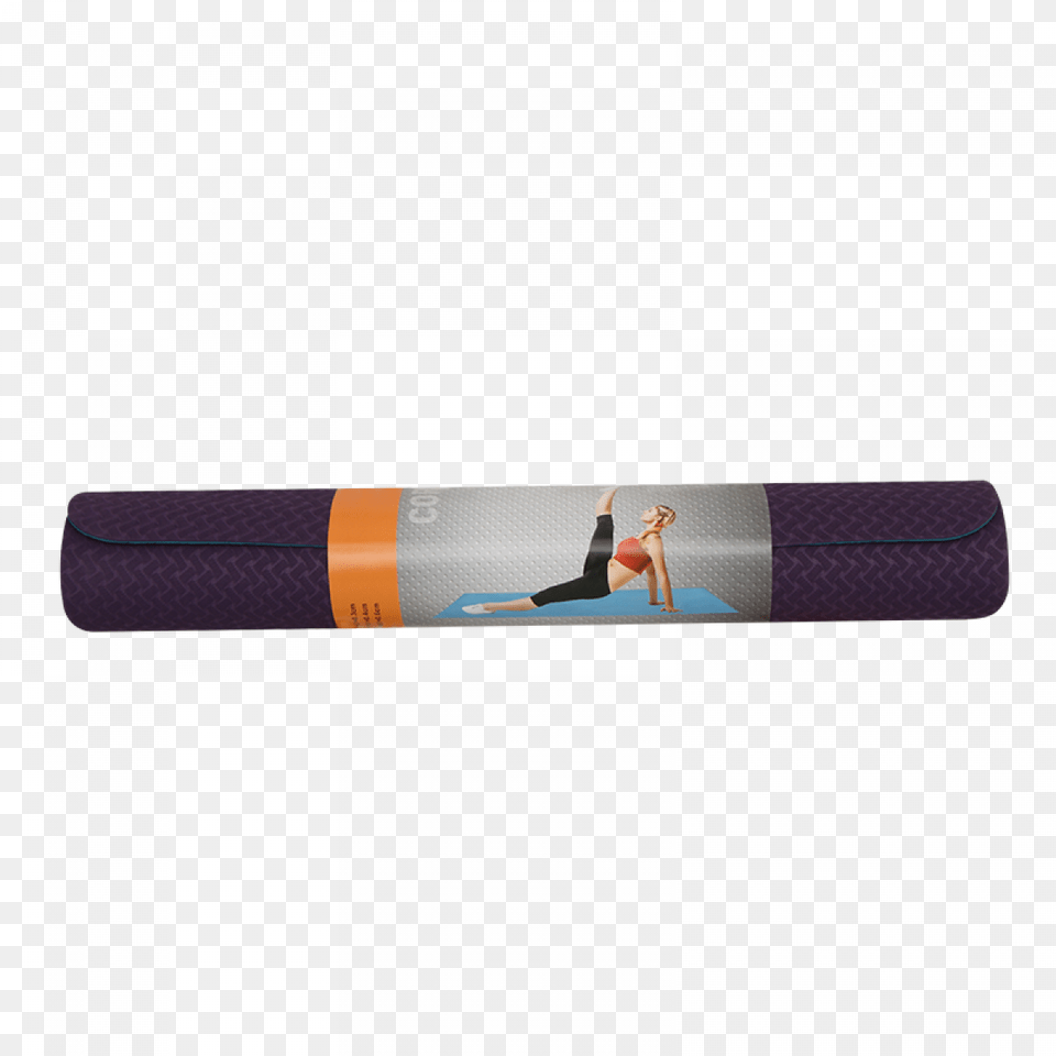 Yoga Mat Tpe Two Layer Exercise Mat, Accessories, Strap, Adult, Female Free Png