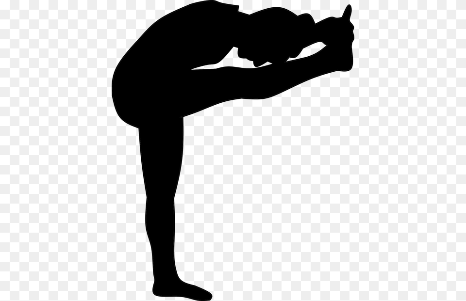 Yoga Meditation Yoga Poses Silhouette, Gray Free Png Download