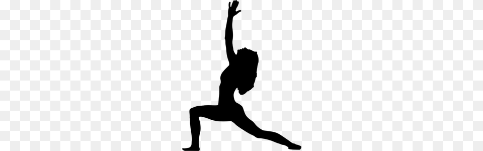 Yoga Pose Clipart, Gray Free Png Download