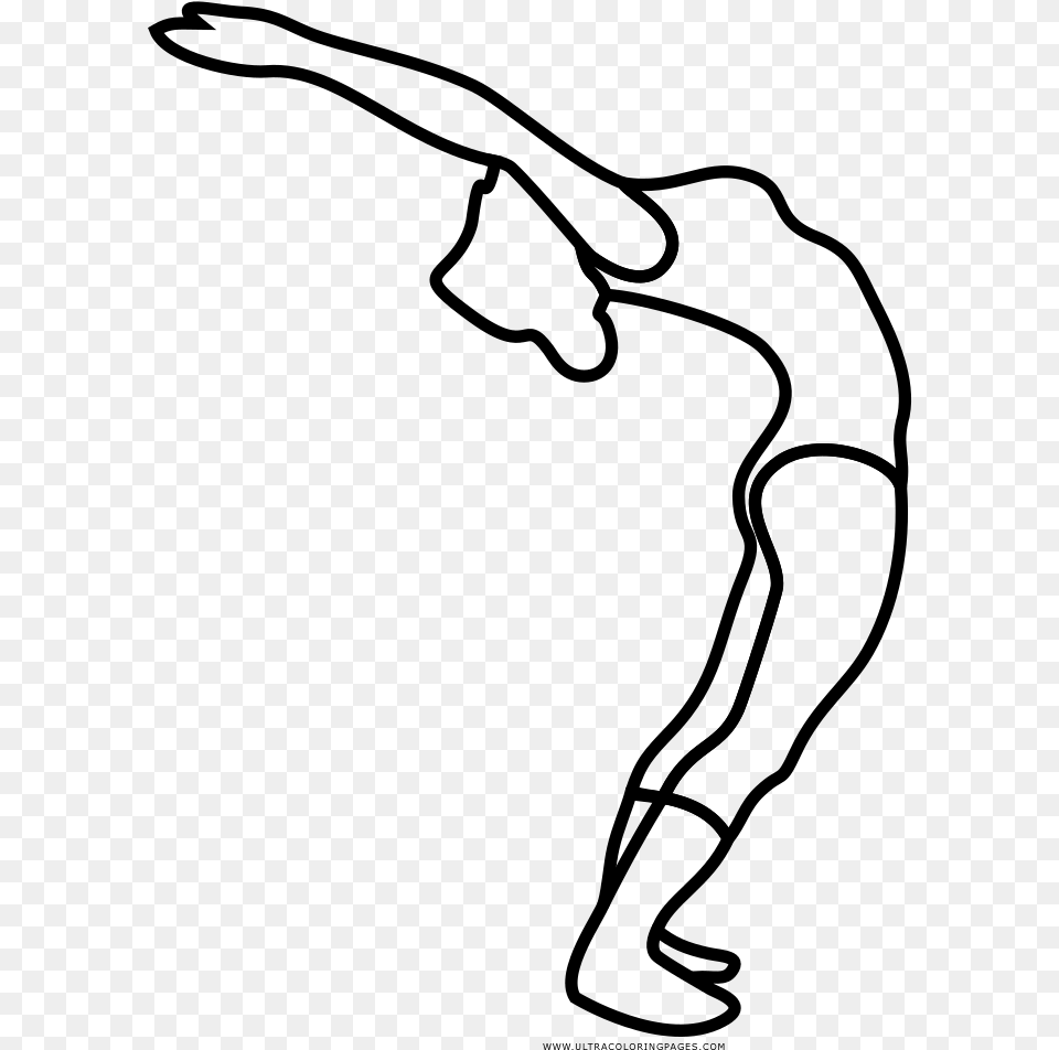 Yoga Pose Coloring, Gray Free Png