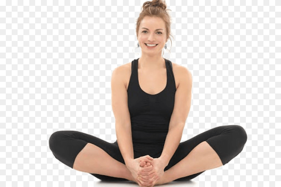 Yoga Pose Hd Quality Butterfly Yoga Position, Sitting, Person, Woman, Stretch Free Transparent Png
