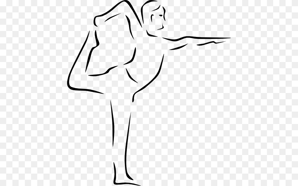 Yoga Poses Stylized Clip Art, Ballerina, Ballet, Dancing, Leisure Activities Png