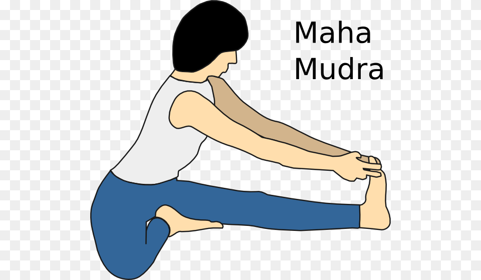 Yoga Position Maha Mudra Clip Art, Person, Stretch, Face, Head Png