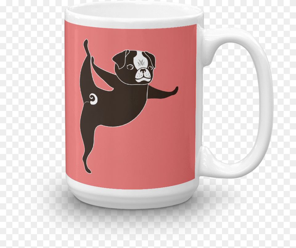 Yoga Pug 39tippy Toes39 Mug Mug, Cup, Beverage, Coffee, Coffee Cup Free Png