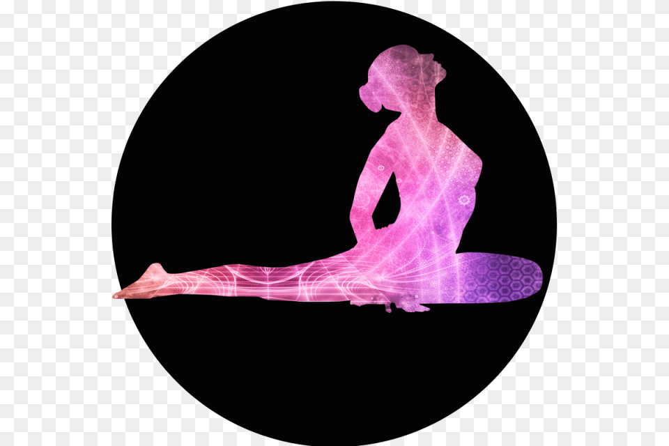Yoga Silouhette Yoga, Dancing, Leisure Activities, Person, Purple Free Png Download