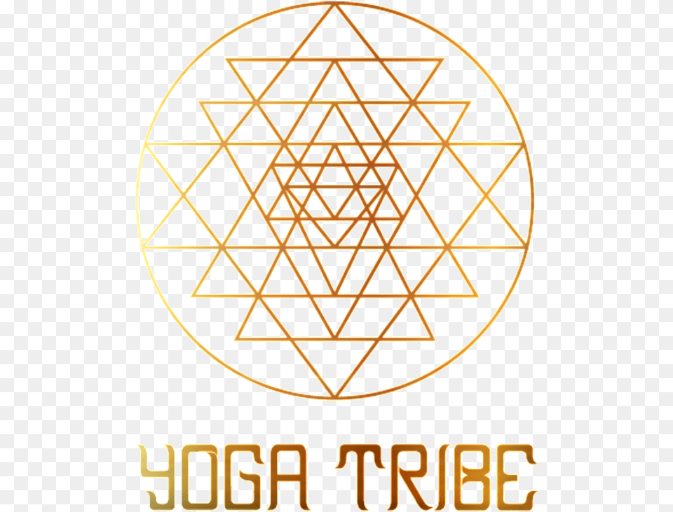 Yoga Tribe Gold Sri Yantra Sacred Geometry Triangle, Logo, Chandelier, Lamp, Symbol Free Png
