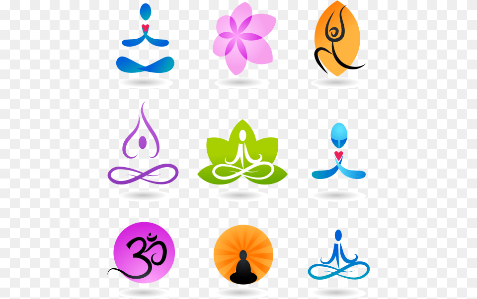 Yoga Zen Logo Hq Simbolos De La Yoga, Art, Graphics, Purple Free Png