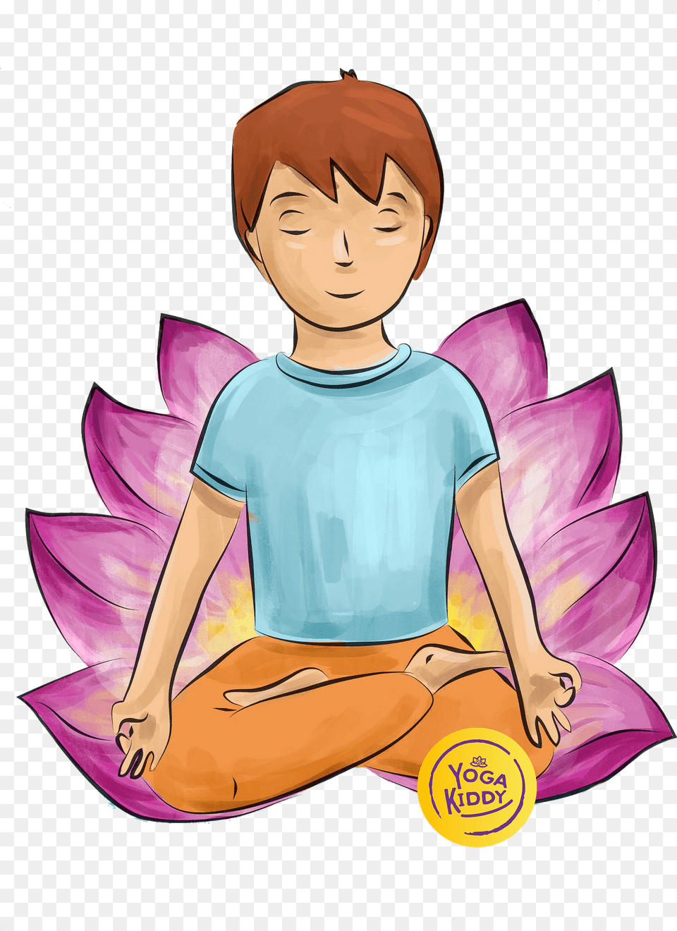 Yogakiddy Yoga Lotus Pose, Book, Publication, Baby, Person Png