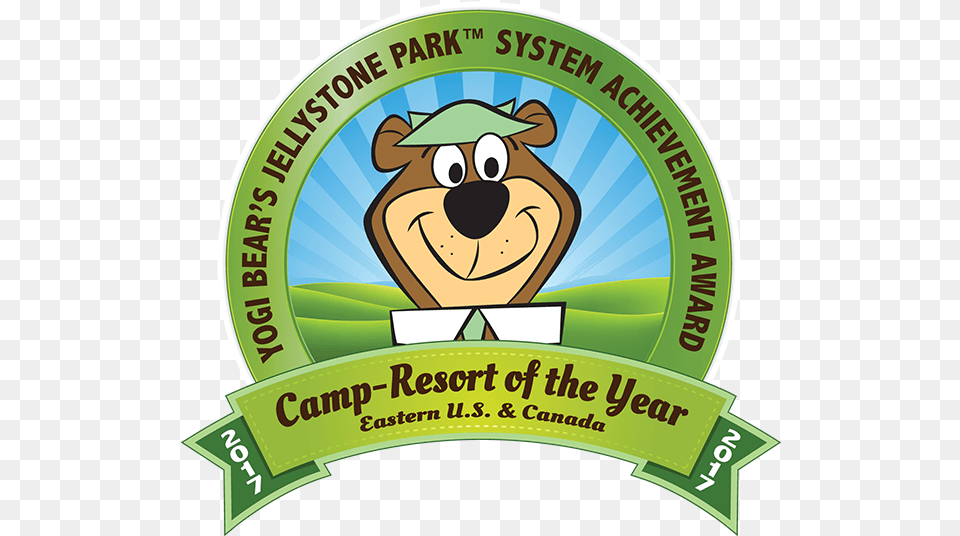 Yogi Camp Resort Of The Year Award Banner Yogi Bear Jellystone Pakr Logo, Symbol Png Image