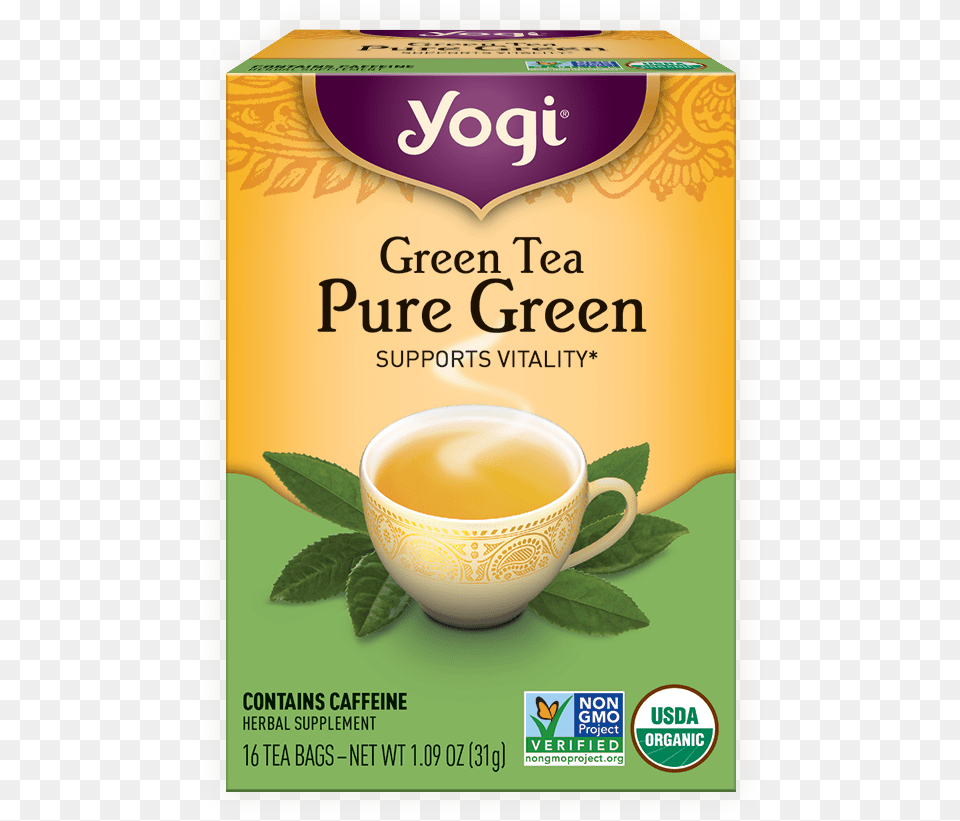 Yogi Green Tea, Beverage, Cup, Green Tea, Herbal Free Png Download
