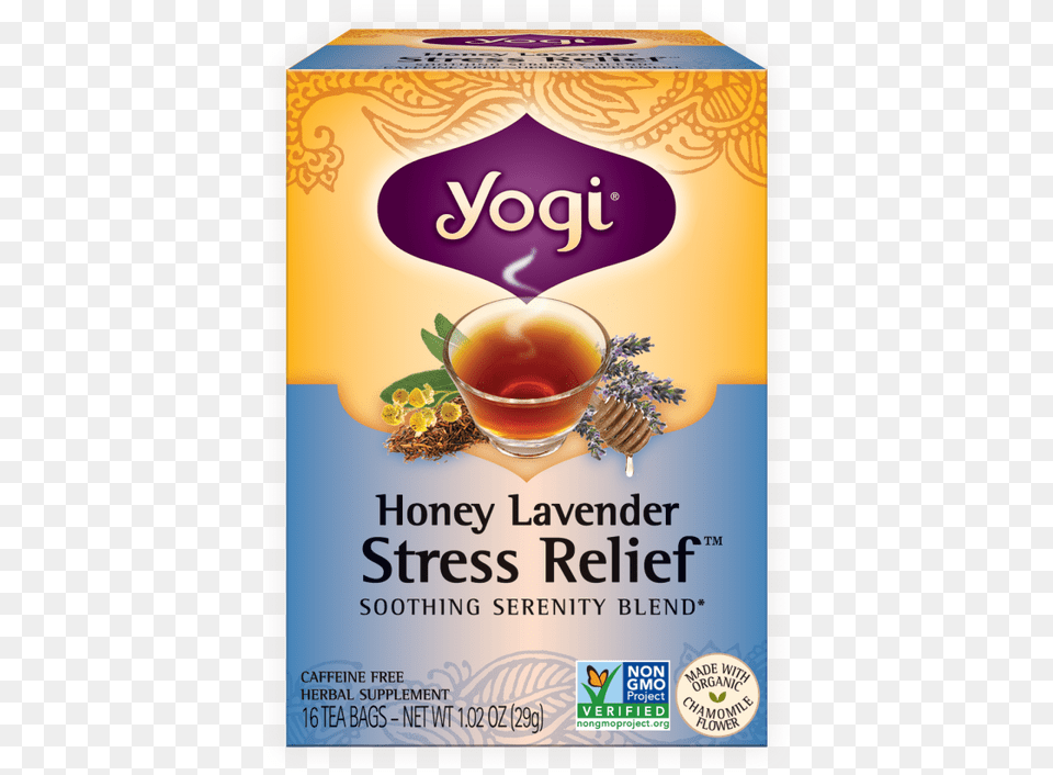Yogi Lavender Stress Relief Tea, Herbal, Herbs, Plant, Advertisement Free Png