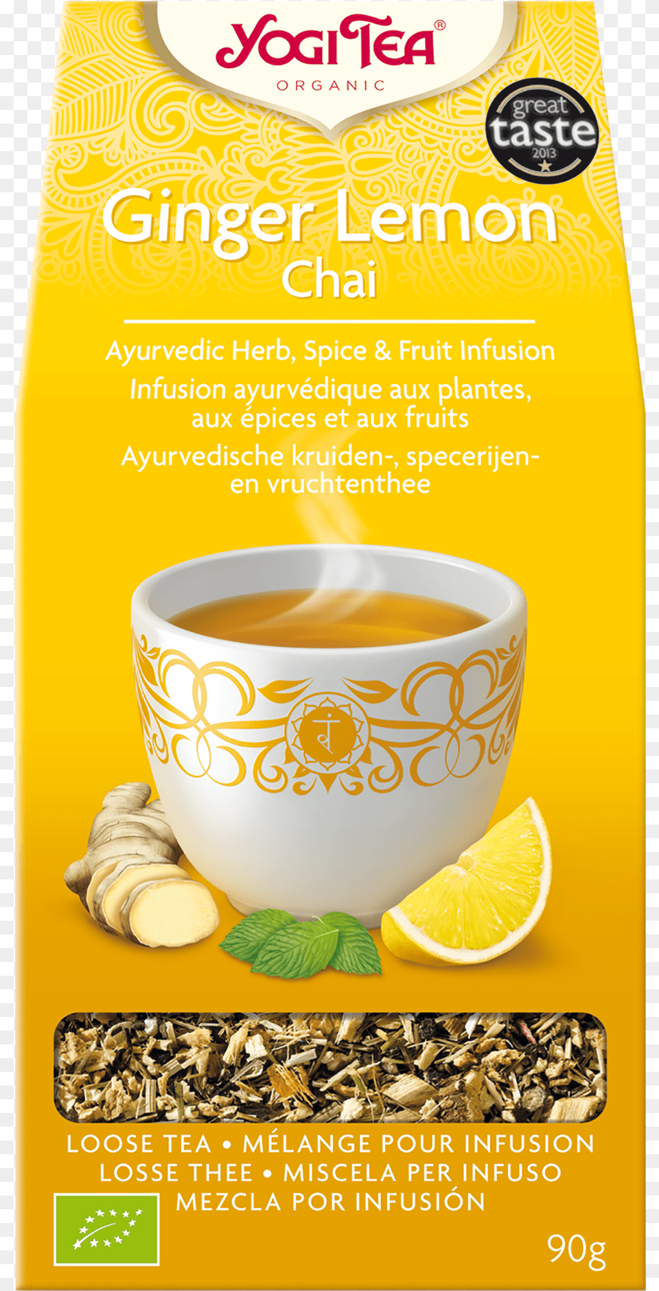 Yogi Loose Tea Ginger Lemon Chai, Advertisement, Herbal, Herbs, Plant Png Image