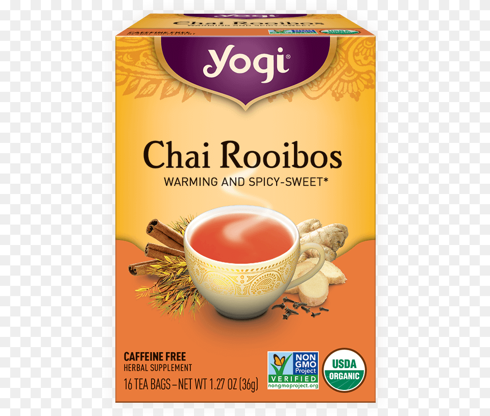 Yogi Tea Chai Rooibos, Beverage, Cup, Herbal, Herbs Free Png