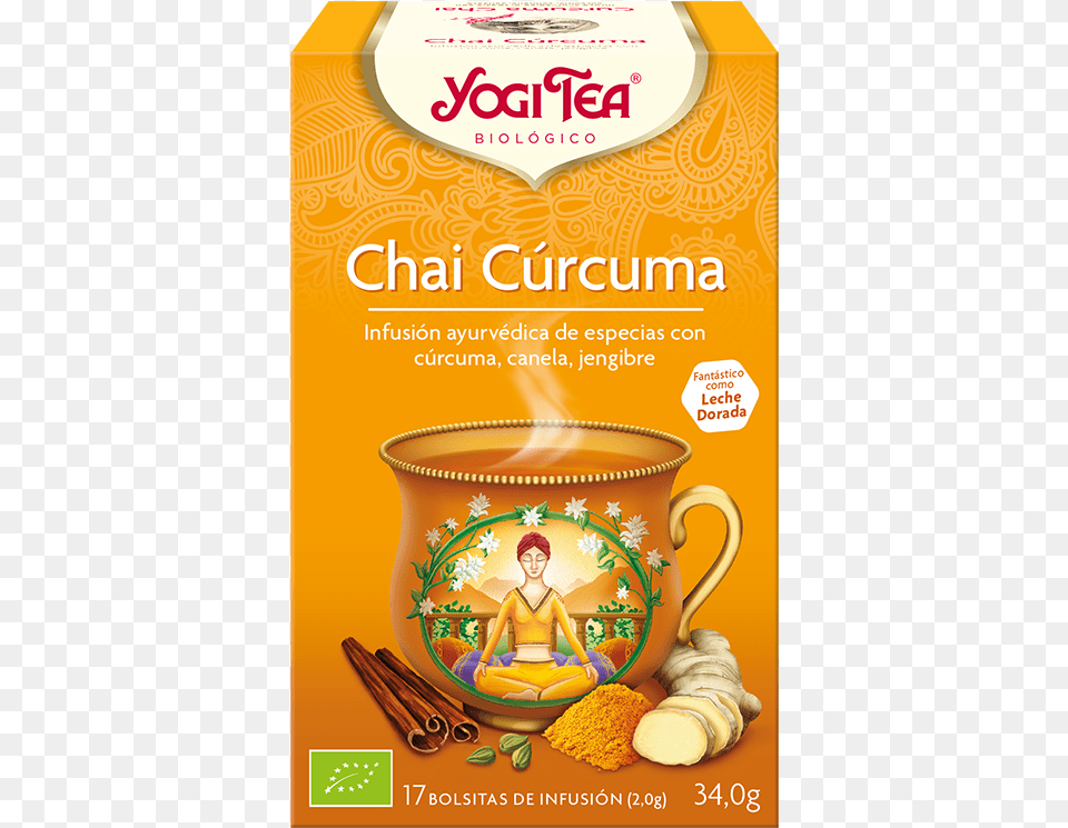 Yogi Tea Turmeric Chai, Advertisement, Herbal, Herbs, Plant Png