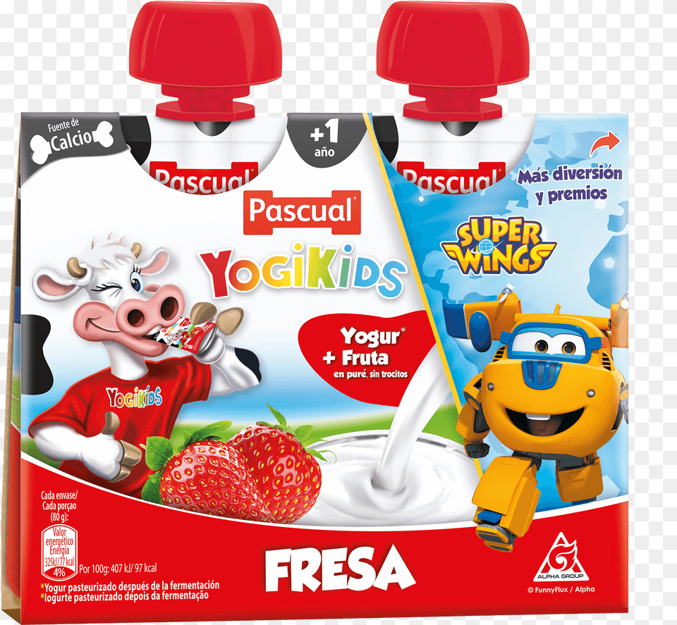 Yogur Pascual Fresa Calidad Pascual, Toy, Advertisement, Baby, Person Png Image