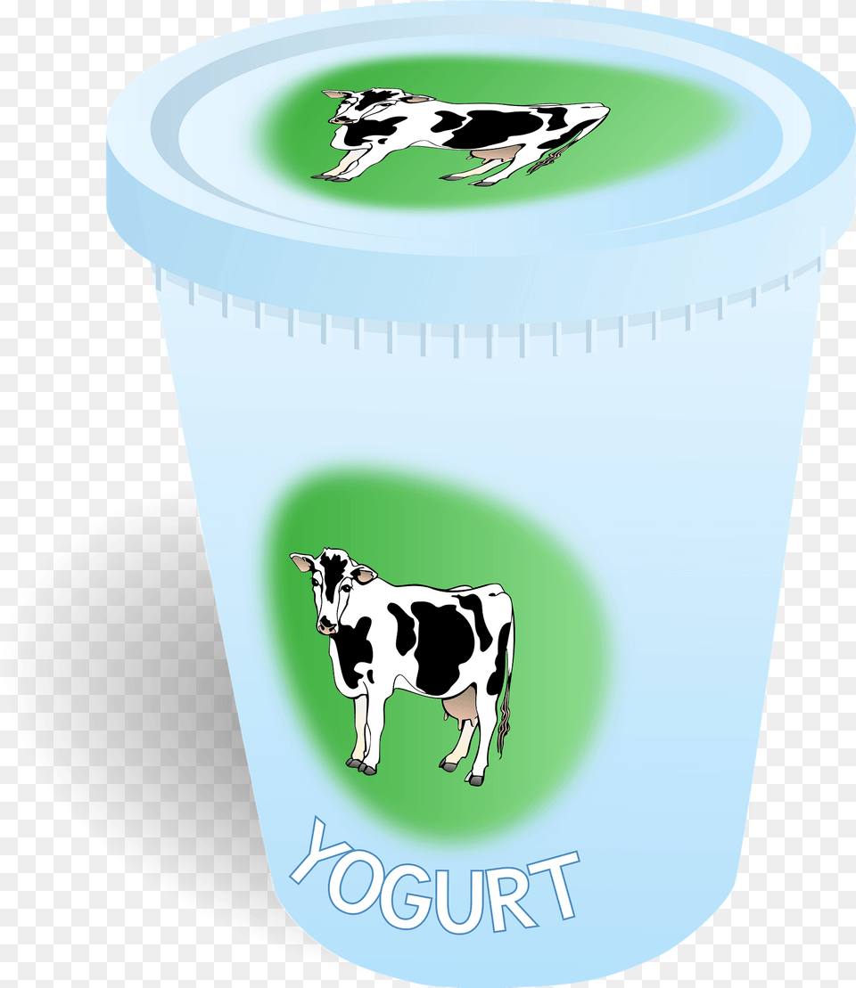 Yogurt Clipart, Animal, Cattle, Cow, Mammal Png